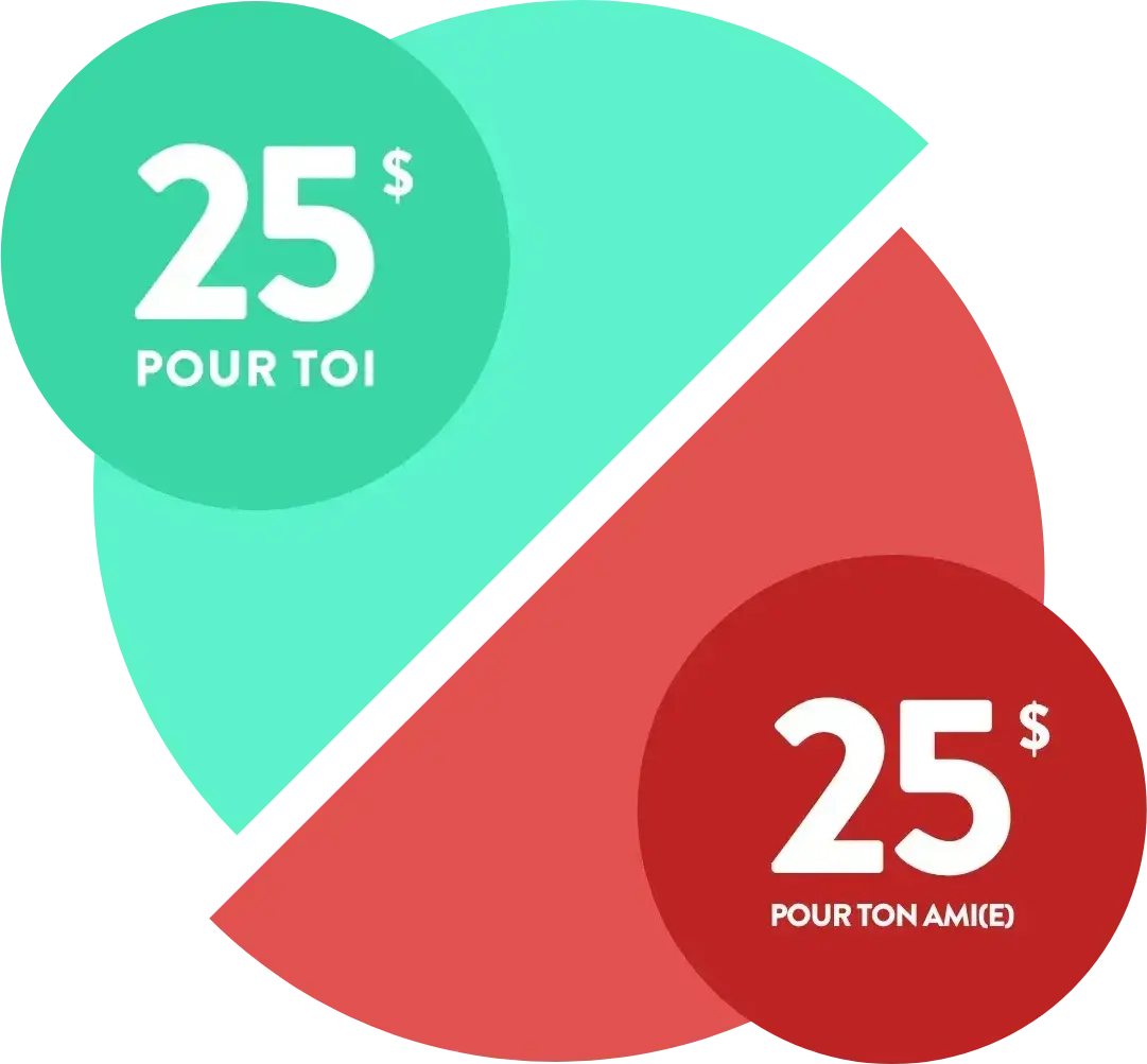 25$ pour toi et ton ami
